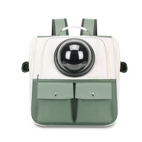 HKM-2530365 Portable Cat Backpack with Large Capacity - Soft Polyester Design in Khaki and Multiple Color Options