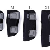 HKM-2530749 Dog Leg Recovery Cover - Neoprene Protective Wrap, Black, Multiple Sizes Available