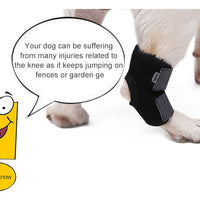HKM-2530749 Dog Leg Recovery Cover - Neoprene Protective Wrap, Black, Multiple Sizes Available