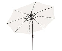 HKM-253075 Off-White Pillar Umbrella Lamp with Iron Beads, Model 9-8-38
