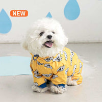 HKM-2532285 Waterproof All-Around Raincoat for Dogs - Available in Blue, Yellow, White, Multiple Sizes