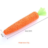HKM-2532541 Cute Paper String Carrot Pet Toy for Cats