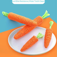 HKM-2532541 Cute Paper String Carrot Pet Toy for Cats