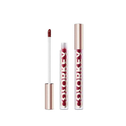 HKM-253267 Airy Lightweight Matte Lip Glaze in Apricot Peach - Smooth Color Lock Formula