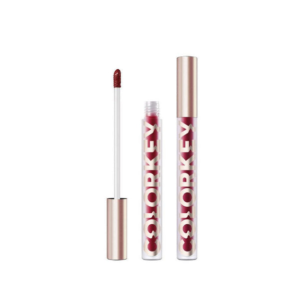 HKM-253267 Airy Lightweight Matte Lip Glaze in Apricot Peach - Smooth Color Lock Formula