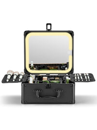 HKM-253459 Lighted Makeup Mirror with Detachable Magnetic Design and Adjustable Brightness Settings
