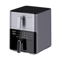 HKM-253459 Smart Dual-Core Air Fryer with Large Capacity – Multi-functional Oil-Free Electric Oven for Effortless Cooking