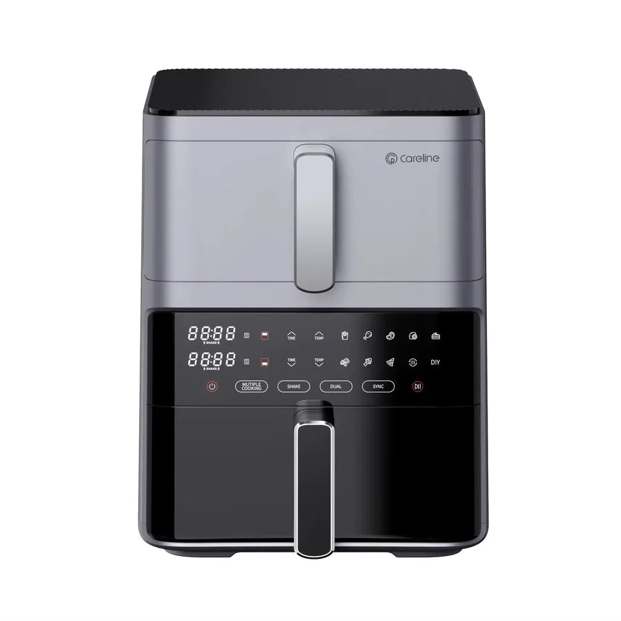 HKM-253459 Smart Dual-Core Air Fryer with Large Capacity – Multi-functional Oil-Free Electric Oven for Effortless Cooking