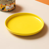 HKM-2534717 Handcrafted Ceramic Cat Plate - 6 Inch Anti-Overturn Design in Multiple Colors