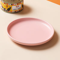 HKM-2534717 Handcrafted Ceramic Cat Plate - 6 Inch Anti-Overturn Design in Multiple Colors