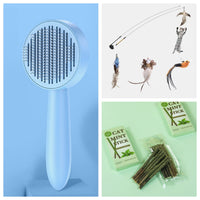 HKM-2535485 Cat Grooming Brush with 178 Steel Needles and Massaging Points for Shedding Fur