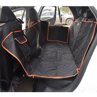 HKM-2535741 Waterproof Black and Orange Edge Pet Car Seat Cover, 147*137*37CM 600D Oxford Cloth