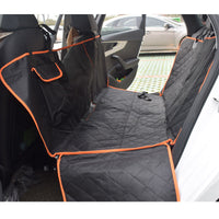 HKM-2535741 Waterproof Black and Orange Edge Pet Car Seat Cover, 147*137*37CM 600D Oxford Cloth