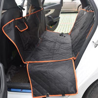 HKM-2535741 Waterproof Black and Orange Edge Pet Car Seat Cover, 147*137*37CM 600D Oxford Cloth