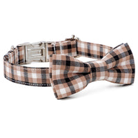 HKM-2535869 Cotton Dog Collar with Alloy Buckle - Available in Red, Yellow, Cyan, Blue, Brown, Multiple Sizes