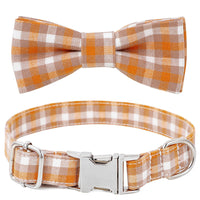 HKM-2535869 Cotton Dog Collar with Alloy Buckle - Available in Red, Yellow, Cyan, Blue, Brown, Multiple Sizes