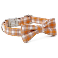 HKM-2535869 Cotton Dog Collar with Alloy Buckle - Available in Red, Yellow, Cyan, Blue, Brown, Multiple Sizes