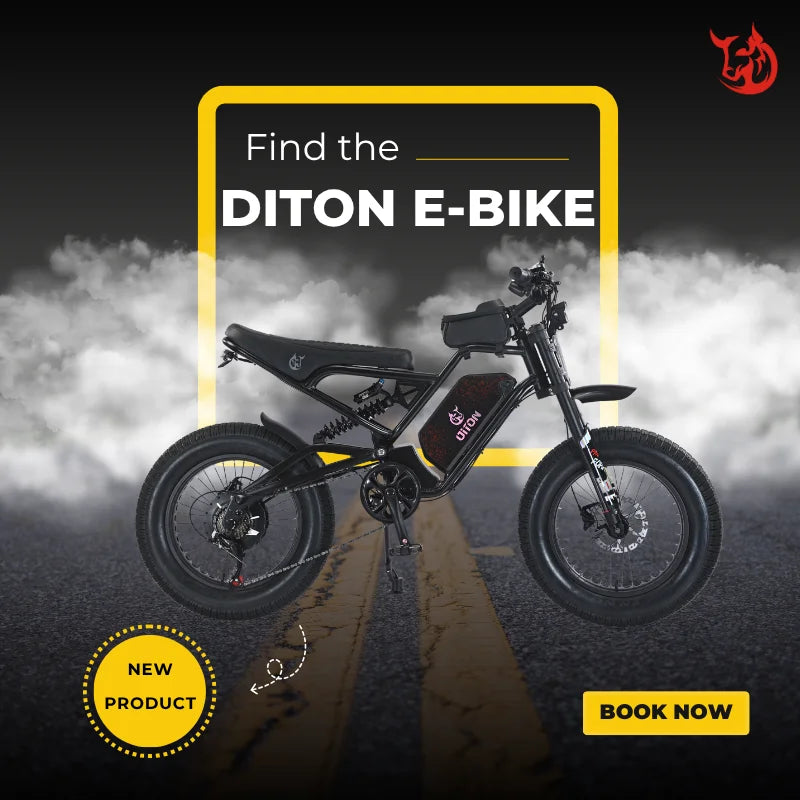 HKM-253587 A powerful 52V 1500W Fat Tire Electric Bike with 7 Speed Gears, 55 km/h Top Speed, and Robust Aluminum Alloy Frame