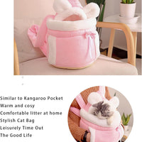 HKM-2536125 Cozy Cat Backpack Carrier with Double Pockets for Travel and Hiking