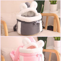 HKM-2536125 Cozy Cat Backpack Carrier with Double Pockets for Travel and Hiking