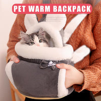 HKM-2536125 Cozy Cat Backpack Carrier with Double Pockets for Travel and Hiking