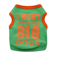 HKM-2538045 Cotton Black Printed Casual Pet Vest for Dogs in Multiple Sizes