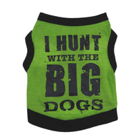 HKM-2538045 Cotton Black Printed Casual Pet Vest for Dogs in Multiple Sizes