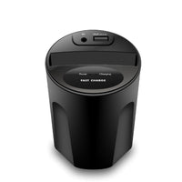 HKM-253907 Wireless Car Charger & Charging Source - Multifunctional Two-in-One Design, Black