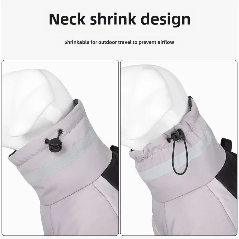 HKM-2539325 Waterproof Reflective Large Dog Winter Coat for Cold Weather and Snow