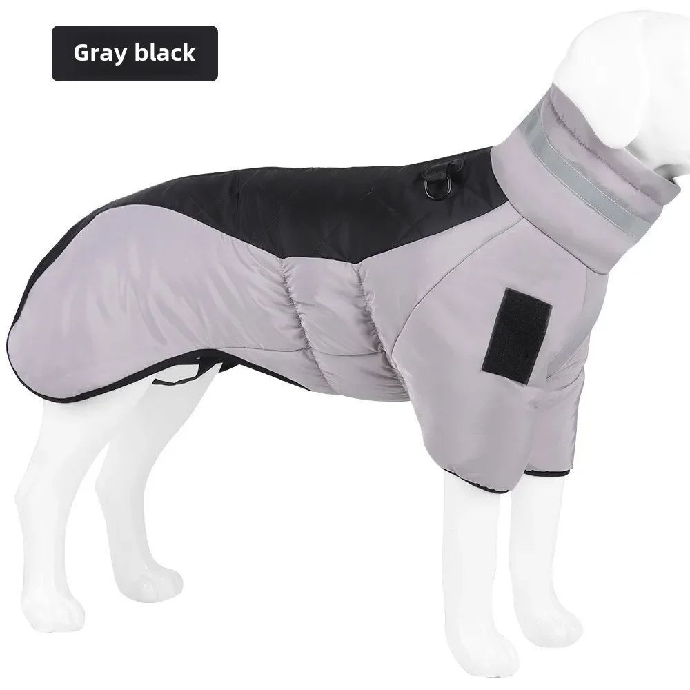 HKM-2539325 Waterproof Reflective Large Dog Winter Coat for Cold Weather and Snow