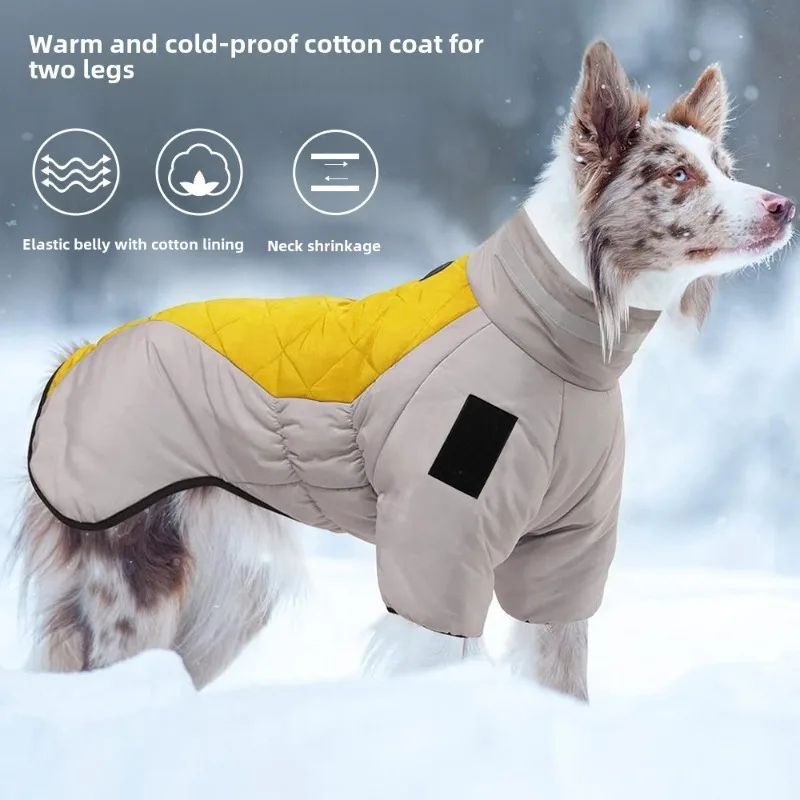 HKM-2539325 Waterproof Reflective Large Dog Winter Coat for Cold Weather and Snow