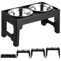 HKM-2539837 Elevated Anti-Tumble Feeding Bowl with Neck Protection for Medium to Large Dogs