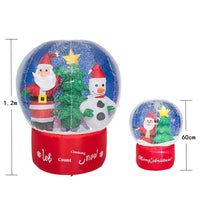 HKM-254163 Luminous Inflatable Christmas Snowman and Elk Decoration for Courtyard – Available in Multiple Sizes