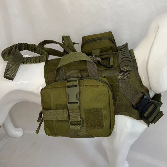 HKM-254227 Outdoor Multifunctional Dog Vest with Water Bottle Pouch - Available in Various Sets and Sizes