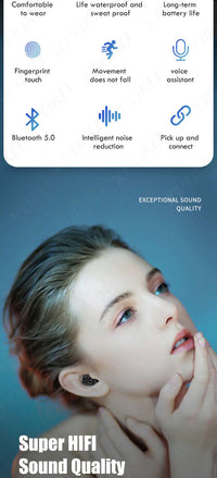HKM-254227 Wireless Bluetooth Headset with Digital Display and Multi-Function Connectivity