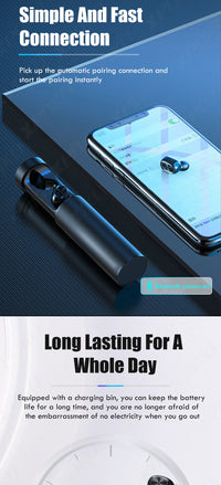 HKM-254227 Wireless Bluetooth Headset with Digital Display and Multi-Function Connectivity