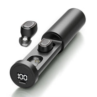 HKM-254227 Wireless Bluetooth Headset with Digital Display and Multi-Function Connectivity