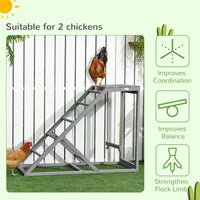 HKM-2543293 Chicken Activity Center with Swings, Perches, and Ladder for Enhanced Hen Wellbeing