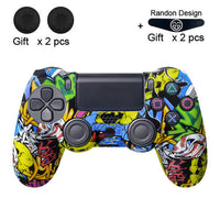 HKM-254355 PS4 Series Silicone Handle Protective Cover in Pure Color Camouflage