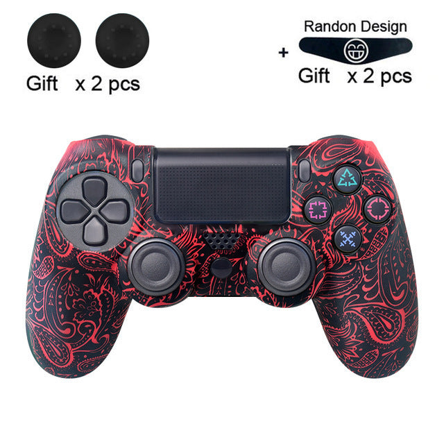 HKM-254355 PS4 Series Silicone Handle Protective Cover in Pure Color Camouflage