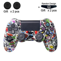 HKM-254355 PS4 Series Silicone Handle Protective Cover in Pure Color Camouflage