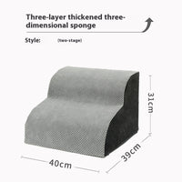 HKM-2543805 Pet Stairs for Small Dogs - Multi-Level Wave Design with Various Color Options