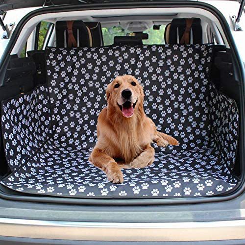HKM-2544445 Waterproof Dog Car Mat with Paw Print Design for SUV Trunk Protection