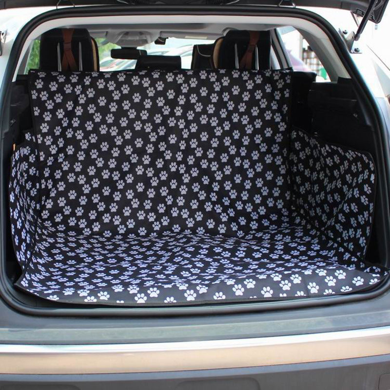 HKM-2544445 Waterproof Dog Car Mat with Paw Print Design for SUV Trunk Protection