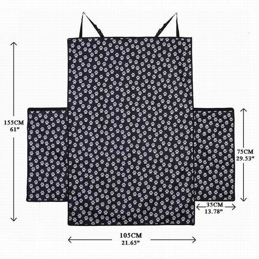 HKM-2544445 Waterproof Dog Car Mat with Paw Print Design for SUV Trunk Protection