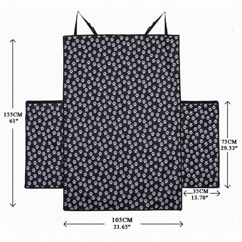 HKM-2544445 Waterproof Dog Car Mat with Paw Print Design for SUV Trunk Protection