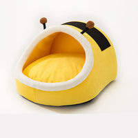 HKM-2545469 Plush Thickened Semi Closed Pet Nest Mat for Autumn and Winter, Multiple Sizes Available