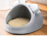 HKM-2545469 Plush Thickened Semi Closed Pet Nest Mat for Autumn and Winter, Multiple Sizes Available