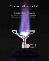 HKM-254547 Ultra-light BRS Titanium Alloy Folding Camping Stove 3000T 25g for Outdoor Hiking