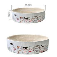 HKM-2545597 Round Cat Paw Plate and Claw Grinding Toy in Corrugated Paper - Available in Large and Small Sizes